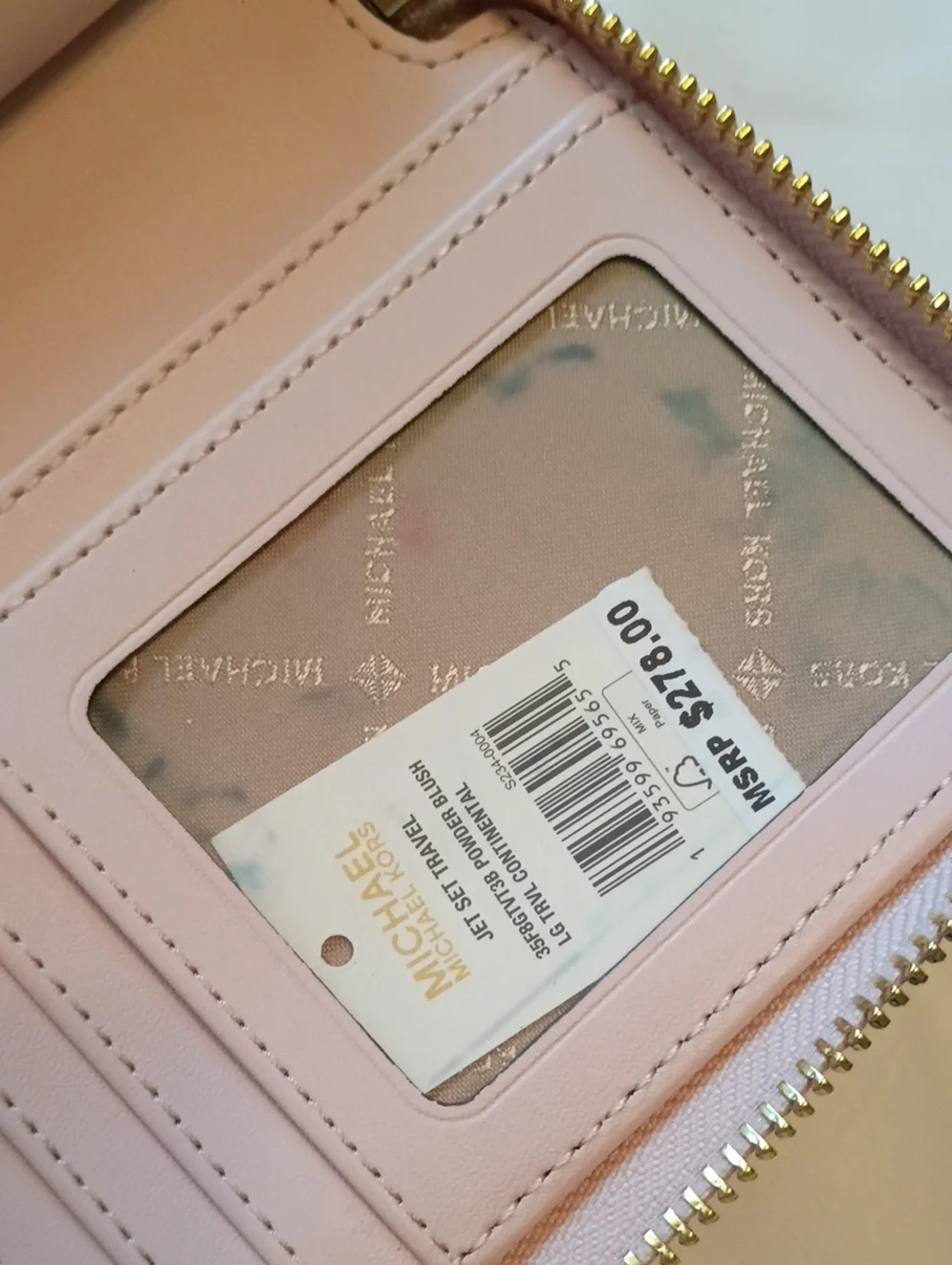 Michael Kors Pink Vanilla Signature Wristlet Wallet